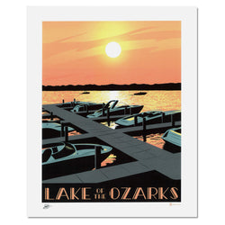 Bozz Prints Lake of the Ozarks Sunset Print