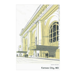 Bozz Prints Kansas City Union Station Postcard