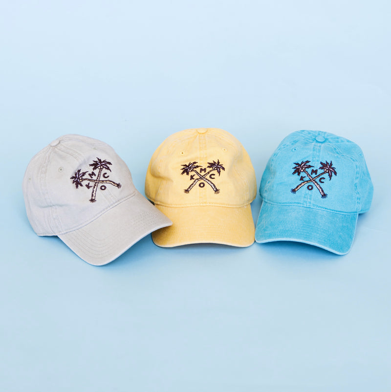The Bunker KCMO Palms Dad Hat - Lake Blue