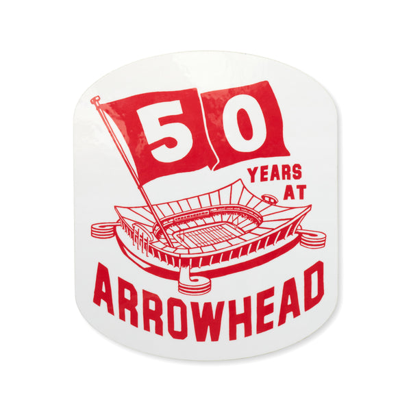 Charlie Hustle 50 Jahre bei Arrowhead Aufkleber