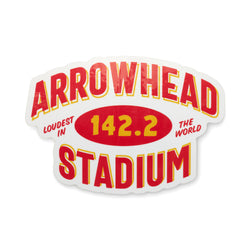 Charlie Hustle Arrowhead Stadium 142.2 Sticker