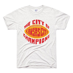 Charlie Hustle The City of Champions Tee - Ash Grey