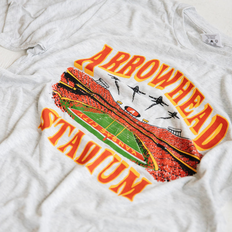 Charlie Hustle Arrowhead Stadium Flyover T-Shirt