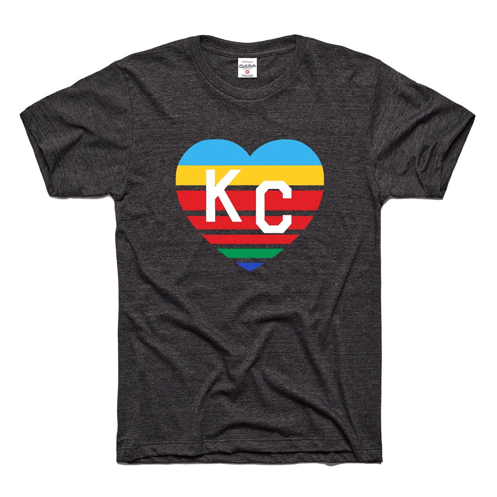 Charlie Hustle Retro Sporting KC Heart Tee – Made in KC