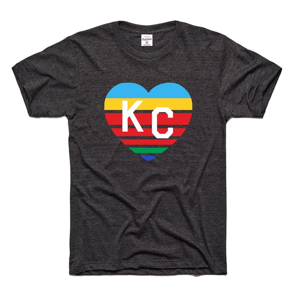 Charlie Hustle Retro Sporting KC Heart T-Shirt