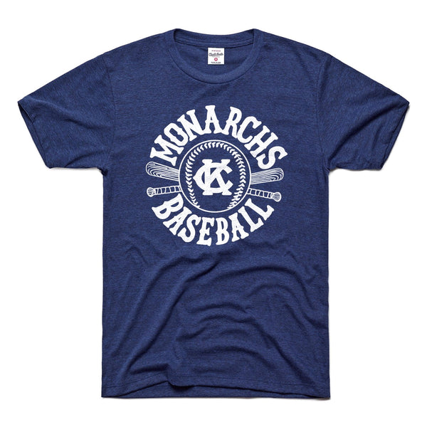Charlie Hustle KC Monarchs Baseball-T-Shirt – Marineblau