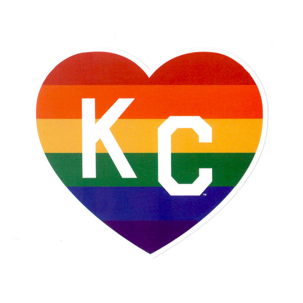 Charlie Hustle KC Pride Herz Aufkleber