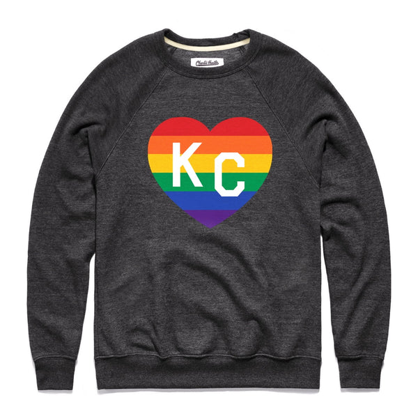 Charlie Hustle KC Pride Herz Sweatshirt