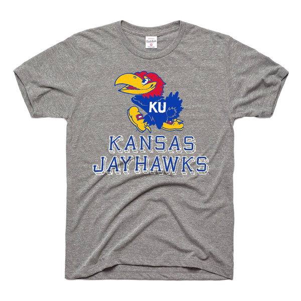 Charlie Hustle Kansas Jayhawks Block-T-Shirt