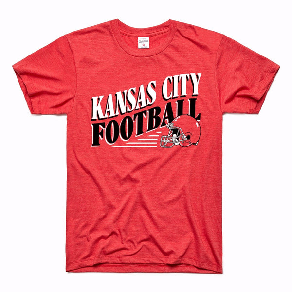 Charlie Hustle Kansas City Fußball-T-Shirt – Rot