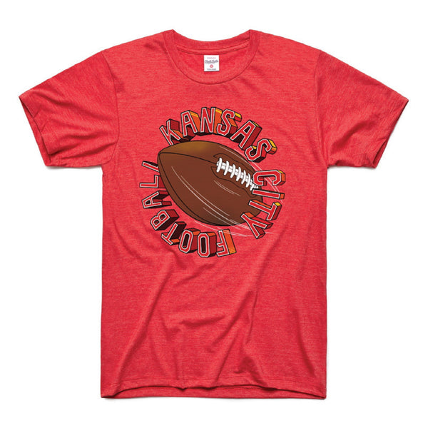 Charlie Hustle KC Tunnel Fußball-T-Shirt – Rot