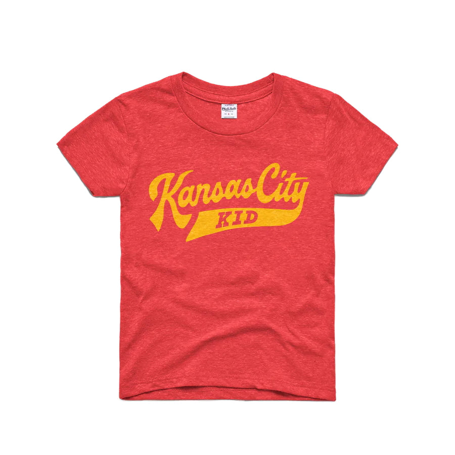 CHARLIE HUSTLE  KIDS JAYHAWKS BLOCK K WARHAWK T-SHIRT - Westside Storey