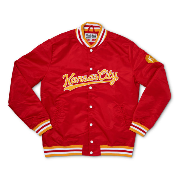 Charlie Hustle Kansas City Varsity Jacke – Rot