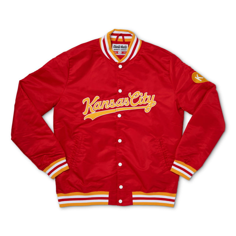 Charlie Hustle Kansas City Varsity Jacket - Red