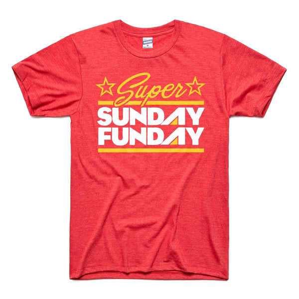 Charlie Hustle Super Sunday Funday Tee - Red