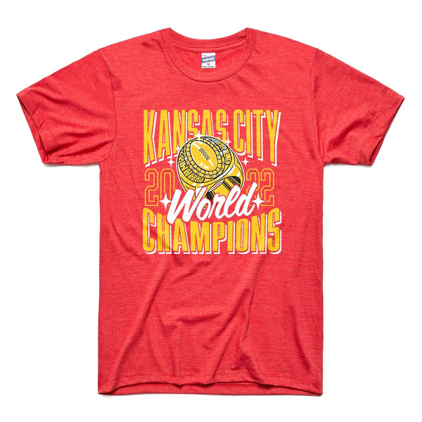 Charlie Hustle World Champions Ring 2022 T-Shirt – Rot