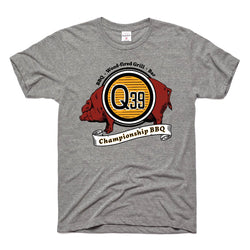 Charlie Hustle Q39 Championship BBQ T-Shirt – Grau