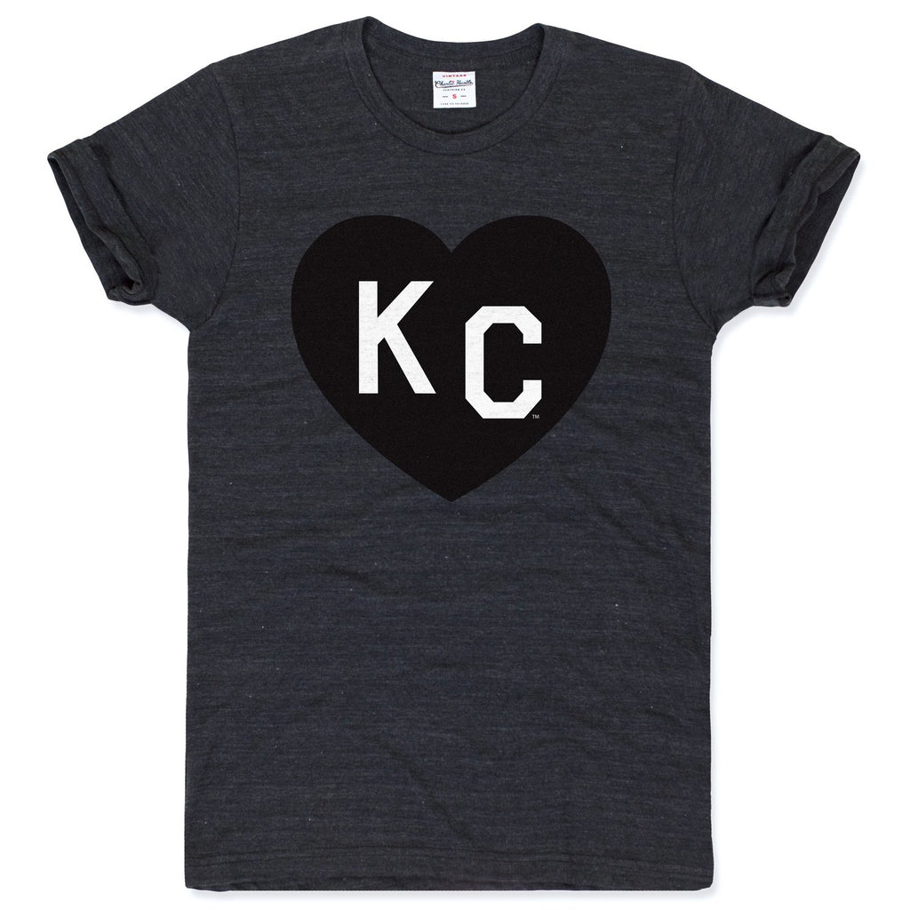 Charlie Hustle 'Heart KC' T-shirt logo's Negro Leagues roots