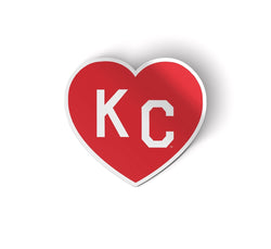 Charlie Hustle KC Heart Decal