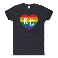 Charlie Hustle Pride Heart T-Shirt – Anthrazit