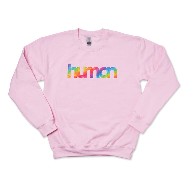 Civic Saint I Am Human Sweatshirt – Rosa