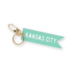 Cleary Lane Kansas City Wimpel-Schlüsselanhänger: Mint