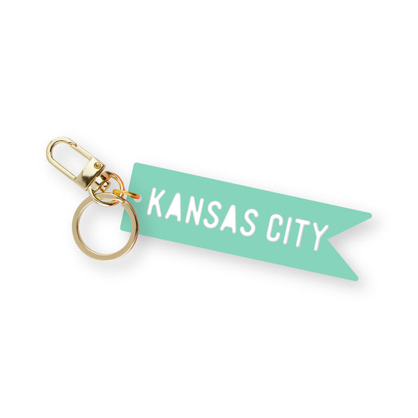 Cleary Lane Kansas City Wimpel-Schlüsselanhänger: Mint