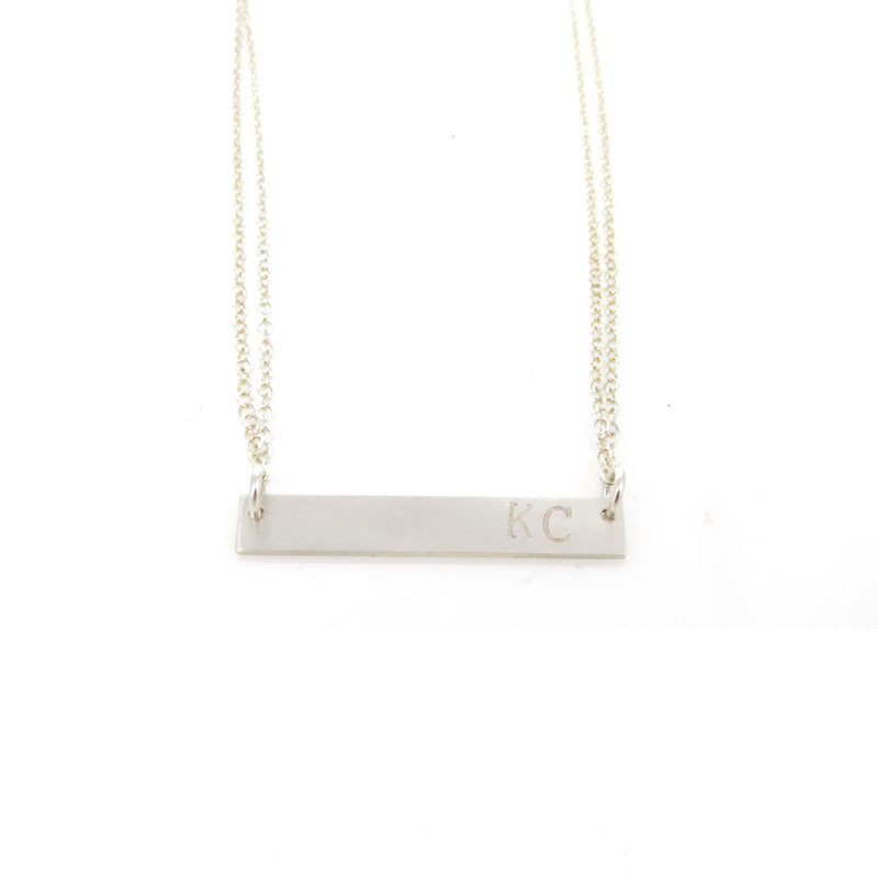 Coki Bijoux KC Bar Necklace - Silver