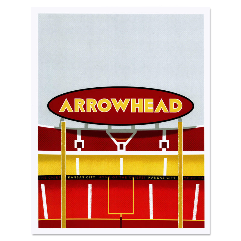 Dimestore Saint Designs Arrowhead Stadium Print