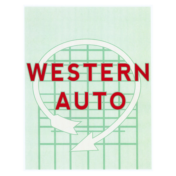 Dimestore Saint Designs Western Auto Print