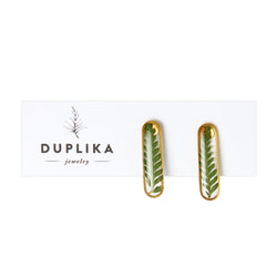 Duplika Jewelry Fern Stud Earrings