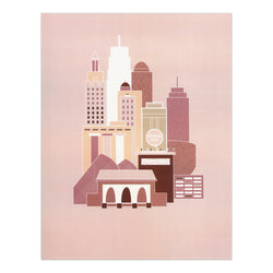 EmPerfect Designs Kansas City Blush Skyline Print