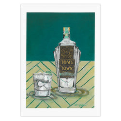 Evin Schuler Oils Tom's Town Vodka Print