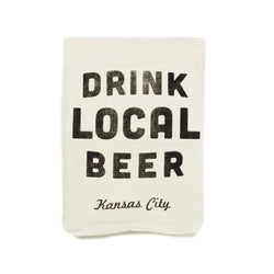 Farmdog Studios Drink Local Beer Tea Towel