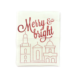 Farmdog Studios Merry & Bright Tea Towel