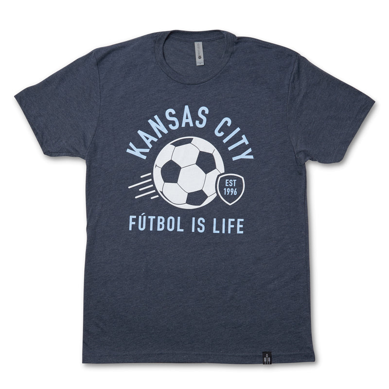 Flint &amp; Field Kansas City Fútbol Is Life T-Shirt
