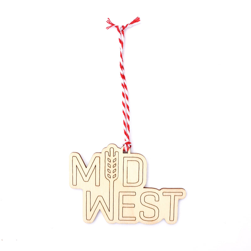 Flint & Field Midwest Woodcut Ornament