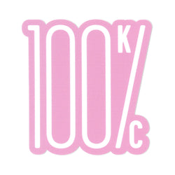Flint & Field 100% KC Sticker - Pink