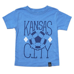 Flint &amp; Field Kansas City Fußball-T-Shirt für Kinder