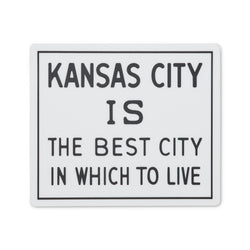 Flint &amp; Field Kansas City ist die beste Stadt zum Leben. Aufkleber