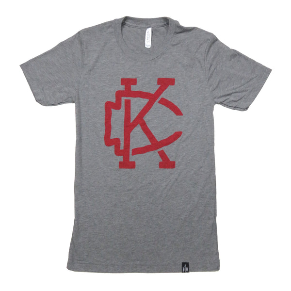 Flint &amp; Field KC Arrowhead T-Shirt – Grau 