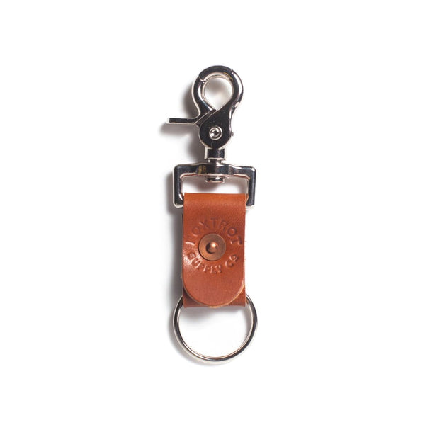 Foxtrot Supply Co. Simple Leather Key Clip - Chestnut