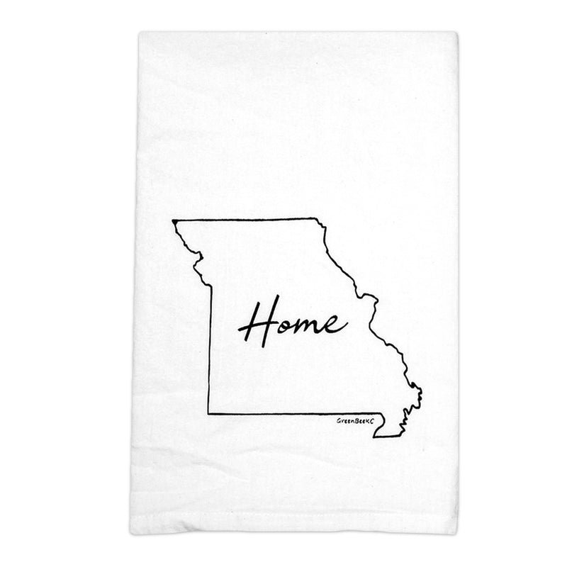 Green Bee KC Missouri Home Tea Towel