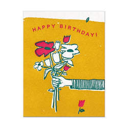 Hammerpress Happy Birthday-Blumenstraußkarte