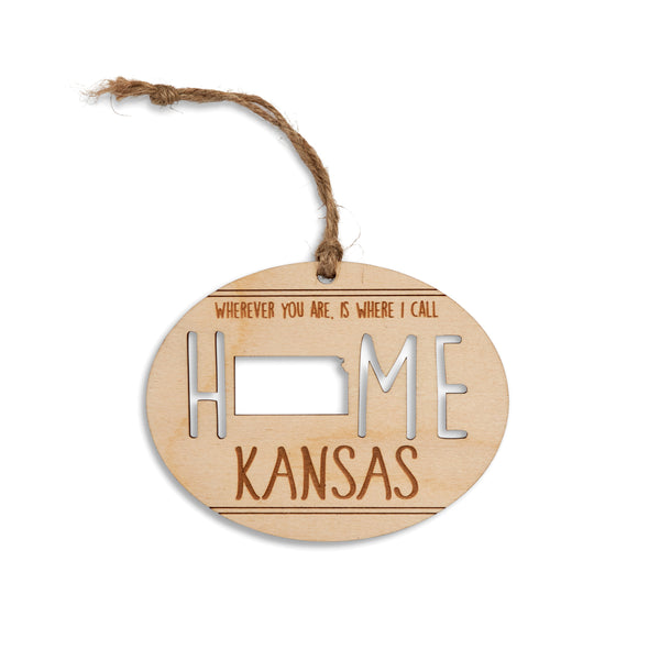 Hardsaw Designs Kansas Home Holzschnitt-Ornament