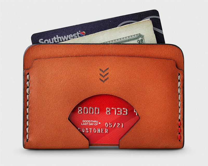 Sandlot Goods Monarch leather wallet in tan