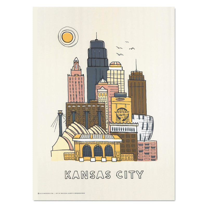 Hutch Modern Kansas City Skyline Print