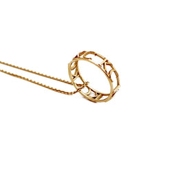Janesko KC Ring Necklace - Gold
