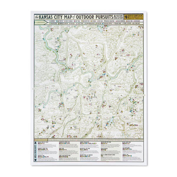 Jeremy Collins Die Kansas City-Karte der Outdoor-Aktivitäten