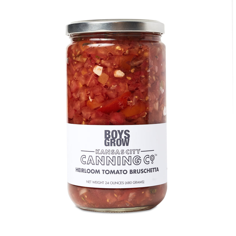Kansas City Canning Co. x Boys Grow Heirloom Tomato Bruschetta